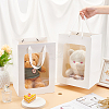 Paper Visible Window Gift Bags with Rope Handles ABAG-WH0040-14C-3
