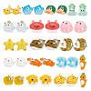 AHADERMAKER 51Pcs 17 Styles Marine Animal Theme Resin Display Decorations CRES-GA0001-12-1