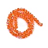 Electroplate Transparent Glass Beads Strands EGLA-B011-08A-AB10-2