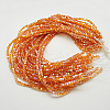 Electroplate Glass Beads Strands EGLA-D018-6x6mm-52-2