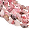 Raw Rough Natural Thulite Beads Strands G-A322-C14-01-3