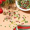 4 Colors 8/0 Christmas MIYUKI Round Rocailles Seed Beads SEED-X0058-14-5