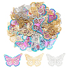 48Pcs 3 Colors Ion Plating(IP) 304 Stainless Steel Filigree Pendants STAS-HY0001-35-1