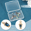 8Pcs 4 Colors Brass Micro Pave Cubic Zirconia Pendants KK-TA0002-18-5