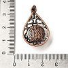 Natural Tiger Eye Pendants G-H065-02R-07-3