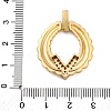 Brass Micro Pave Cubic Zirconia Pendants KK-V009-19G-3