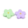 Flower Food Grade Silicone Focal Beads SIL-A011-02B-2
