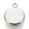 Tarnish Resistant 304 Stainless Steel Pendant Cabochon Settings STAS-K202-03C-P-2