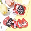 10Pcs 5 Colors PU Leather Big Pendants FIND-FS0003-75-7