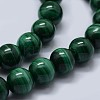 Natural Malachite Beads Strands G-F571-27A1-3mm-3