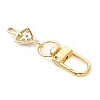 Mushroom Brass Micro Pave Cubic Zirconia Pendant Decorations HJEW-JM03953-4