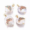 Natural Cultured Freshwater Pearl Pendants PEAR-E013-35-1