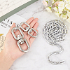 2Pcs 2 Sizes 304 Stainless Steel Double Eye Swivel Clasps STAS-GA0001-09-4