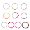 10 Strands 10 Colors Transparent Gradient Color Glass Beads Strands GLAA-TA0001-56-3