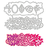 Carbon Steel Cutting Dies Stencils DIY-WH0309-1776-1