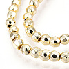 Electroplate Non-magnetic Synthetic Hematite Bead Strands G-Q465-12G-3