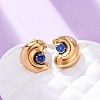 304 Stainless Steel Micro Pave Cubic Zirconia Stud Earrings EJEW-B138-01G-2