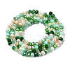 Electroplate Glass Beads Strands EGLA-T020-12B-2
