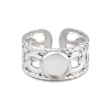 304 Stainless Steel Cuff Ring Components SA-CBA82C8-01A-P-2