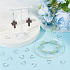 400Pcs 304 Stainless Steel Triangle Rings STAS-SC0006-24-4