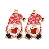 Independence Day Christmas Alloy Enamel Pendants ENAM-V002-02I-G-1