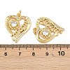 Mother's Day Brass Micro Pave Cubic Zirconia Pendants KK-L251-06G-02-3