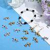 60Pcs 2 Colors Tibetan Style Alloy Pendants FIND-SC0015-40-3