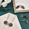 5Pcs 5 Styles Alloy Cardigan Clips AJEW-SC0004-38AB-4