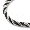 304 Stainless Steel Rope Chain Bracelets for Women BJEW-G712-14A-PEB-2