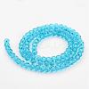 Transparent Glass Bead Strands GLAA-G013-4mm-49-2