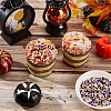 120G 4 Colors Halloween Themed Handmade Polymer Clay Beads CLAY-SC0002-09-3