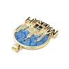 Rack Plating Brass Enamel Pendants KK-H474-21G-04-2