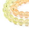 Baking Paint Transparent Glass Beads DGLA-M001-8mm-08-3