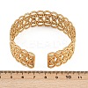 304 Stainless Steel Hollow Cuff Bangles for Women LS-BJEW-F505-03G-4