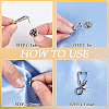 30Pcs Creative Zinc Alloy Brooches JEWB-CP0001-35-5