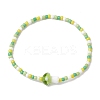 4Pcs 4 Colors 3mm Round Glass Seed Beads Stretch Bracelet Sets BJEW-TA00522-3