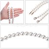 Acrylic Imitation Pearl Beads Bag Handle FIND-PH0015-64-4
