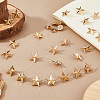 100Pcs Alloy Star Brooch JEWB-FH0002-51G-4