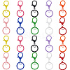 30Pcs 10 Colors Zinc Alloy Keychain Clasp Findings FIND-SC0014-16-1