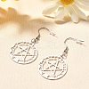 304 Stainless Steel Dangle Earrings EJEW-R015-01P-01-1