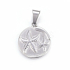 Non-Tarnish 304 Stainless Steel Pendants STAS-P211-16P-1