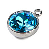 K9 Glass Rhinestone Pendants STAS-F123-26B-2