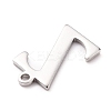 Tarnish Resistant 304 Stainless Steel Charms STAS-H112-Z-P-3