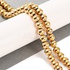 Electroplated Synthetic Non-magnetic Hematite Beads Strands G-H027-C01-04-2