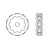 Preciosa® MAXIMA Crystal Multi-Stones Settings X-PRC-MA8-00030-S-3