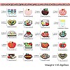 20Pcs 20 Styles Study/Teacher's Day Theme Food Grade Silicone Focal Beads SIL-CJ0001-41-9