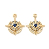 Brass Micro Pave Cubic Zirconia Pendants KK-A281-24G-02-1