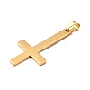 Christian Inverted Cross 304 Stainless Steel Saint Peter's Cross Big Pendants STAS-R171-03G-2