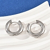 202 Stainless Steel Polishing Hoop Earrings EJEW-M106-02P-03-3