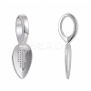 Tibetan Style Alloy Glue-on Flat Pad Bails X-TIBEP-AB3348Y-S-1